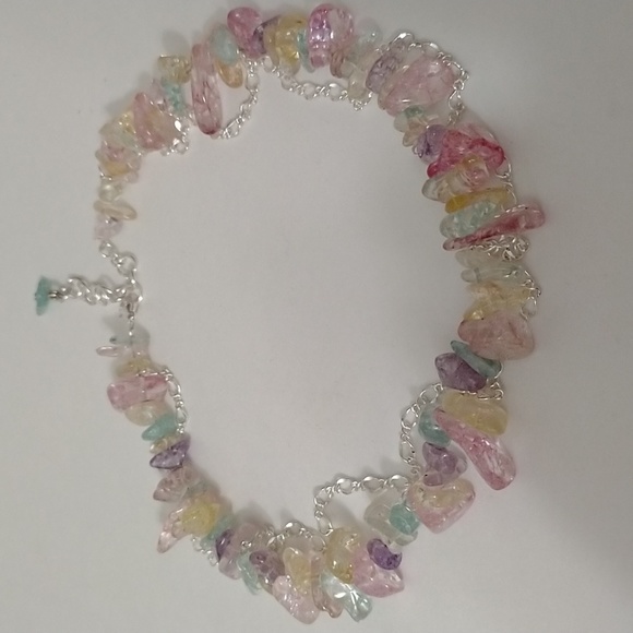 Handmade Quartz and Silver Chain Choker - Picture 5 of 5